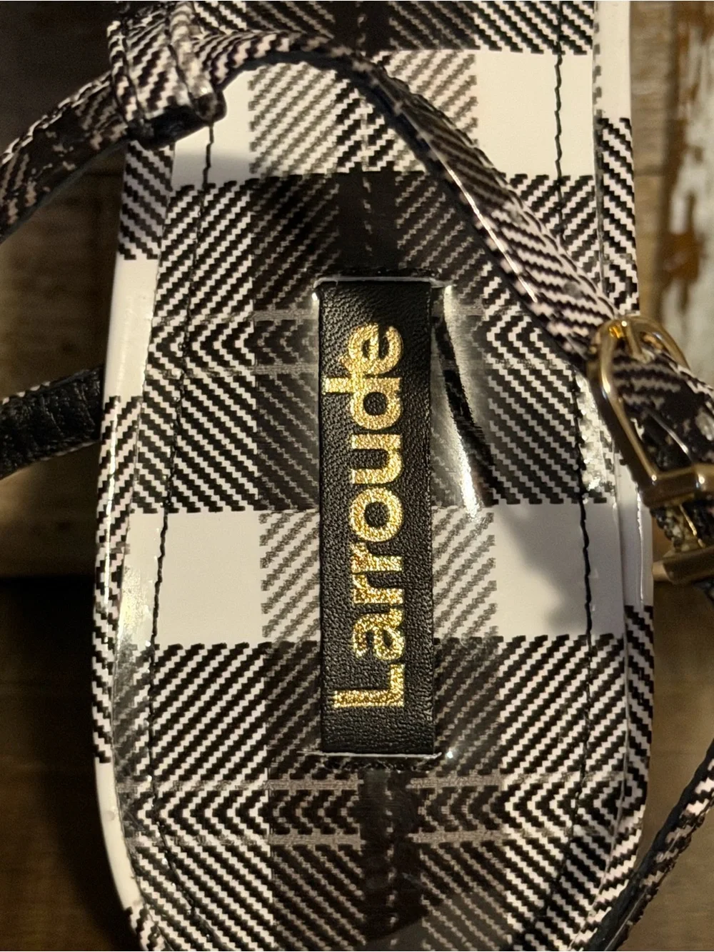 Larroude Pixie Plaid Pumps Size 8.5 (New but with Imperfections)